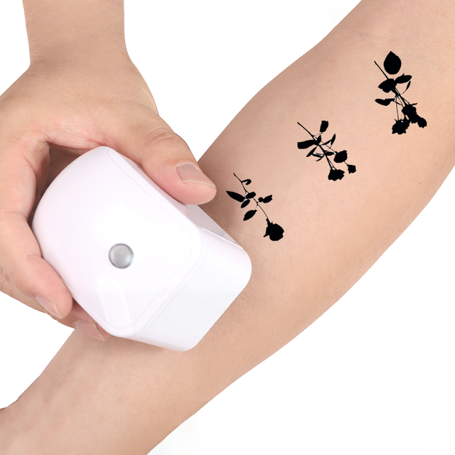MHT-JT01 Wireless Inkjet Small Printer Handheld Portable Multi Color Printer Tattoo Photo Logo Pattern Impresora Portatil