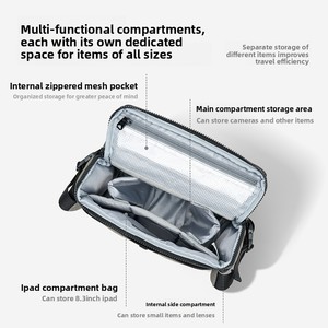 <span class=keywords><strong>Sac</strong></span> à bandoulière pour appareil <span class=keywords><strong>photo</strong></span> résistant à l'eau - <span class=keywords><strong>Sac</strong></span> de photographie de <span class=keywords><strong>voyage</strong></span> en plein air unisexe avec sangle réglable - Product Image 3