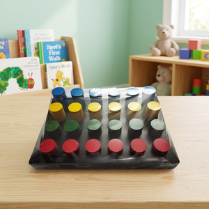 Colorful Wooden Peg <b>Board</b> with Cylinder Pegs for <b>Finger</b> Exercise and Rehabilitation Training Digital Controls Portable - Product Image 1