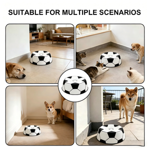 Comedero para Perros Plegable, Antideslizante, Impermeable, de Silicona de Grado Alimenticio, Seguro y Duradero, con Diseño de Fútbol Personalizado - Product Image 4