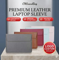 Housse pour ordinateur portable multifonctionnelle portable en cuir PU de 15,6 pouces, style enveloppe pliable, sac pour tablette iPad, housse pour Macbook