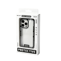 Boîte d'emballage en carton transparente portable pour téléphone portable, vente en gros, pour 18 Pro Max, électronique grand public