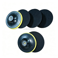 Support de polissage auto-agrippant de 5 pouces (125 mm) M14 avec adaptateur de perceuse de 8 mm pour meuleuse d'angle et outils de ponçage