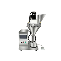 Machine de remplissage semi-automatique à micro-dosage pour poudres, avec remplisseur à vis sans fin pour protéines, farine et épices
