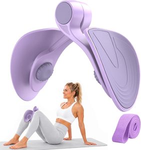 VANTUR Appareil d'entraînement des muscles du plancher pelvien en plastique pour usage domestique, yoga, pilates, tonification des cuisses, outil de récupération post-partum, léger - Product Image 1