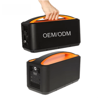 Station d'alimentation portable pour le camping, générateur solaire à onde sinusoïdale pure 500W, batterie lithium-ion, lampe torche, charge sans fil, compatible voiture