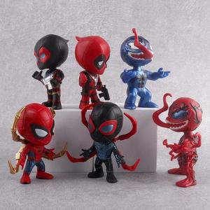 ฟิกเกอร์อนิเมะการ์ตูนสุดเท่ Marvel Spider-Man Deadpool Venom ดีไซน์<span class=keywords><strong>ส</strong></span>ุดคูล ชุดของเล่นแอคชั่นฟิกเก<span class=keywords><strong>อร</strong></span>์ขาย<span class=keywords><strong>ส</strong></span>่ง ของขวัญ ตกแต่งรถ <span class=keywords><strong>เค้ก</strong></span> - Product Image 2