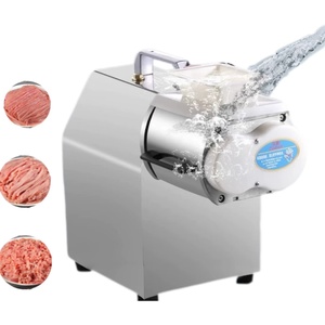 Nouvelle machine à hacher la viande en acier inoxydable Xinxinglan, machine à trancher parallèle pour restaurant, haute capacité 120-250 kg/h, certifiée RoHS/CE/ISO - Product Image 1