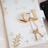Journal intime pour filles, journal personnalisé pour filles, journal en cuir avec cadenas