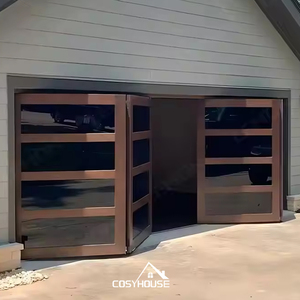 Portes de <span class=keywords><strong>garage</strong></span> pliantes en aluminium modernes Cosyhouse pour la maison, portes de <span class=keywords><strong>garage</strong></span> accordéon, portes de <span class=keywords><strong>garage</strong></span> pliantes - Product Image 3