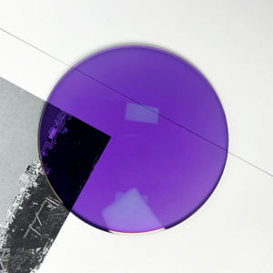 이상적인 광학 RX 다채로운 변색 렌즈 프리미엄 색상 변경 안경 렌즈 그레이 다크 브라운 핑크 블루 퍼플 렌즈 - Product Image 3
