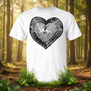 T-shirt pour les amoureux de la nature en plein air, motif anneau d'arbre, cœur, Journée de la Terre - Product Image 3