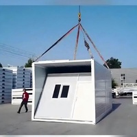 Casa Container Prefabbricata Pieghevole su Misura, Edificio Modulare Portatile e Impilabile per Cantieri e Rifugi di Emergenza
