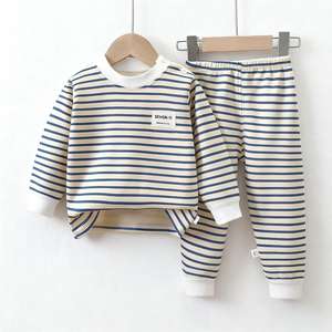 Enfants décontracté dessin animé épaissi sous-vêtement thermique ensemble <span class=keywords><strong>lait</strong></span> soie polaire doublé automne vêtements pantalons garçons filles bébé hiver - Product Image 5