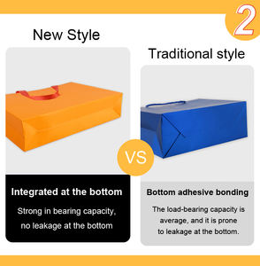 ถุงของขวัญกระดาษสีศิลปะบูติกสีชมพูเป็นมิตรต่อสิ่งแวดล้อมติดป้ายโลโก้ส่วนตัวสำหรับบรรจุภัณฑ์ครีมหน้าซูเปอร์มาร์เก็ต - Product Image 4