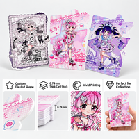 Cartes à collectionner d'anime découpées sur mesure, en papier écologique et durable, forme personnalisée, fabricant d'impression de cartes OEM