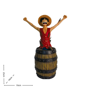 Figura Coleccionable de Luffy Sonriente, Hecha a Mano con Resina Fina, Pintada a Mano, para Decoración de Gabinete de Licores, Porche, TV y Cine - Product Image 2