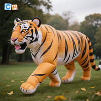 Modèle géant de tigre gonflable Animaux personnalisés 2M Mascotte de tigre gonflable pour la publicité extérieure et la décoration