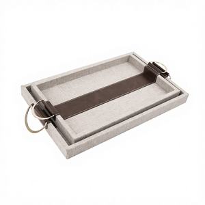 Plateau de service en bois durable et non toxique de qualité supérieure avec poignées faciles à saisir, couleurs personnalisées, conçu pour le confort et le style - Product Image 1