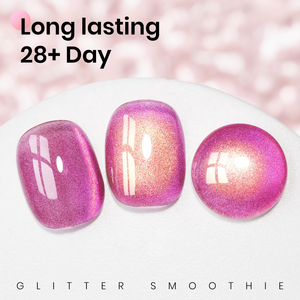 Vernis gel magnétique rose pour les yeux de chat: effet chatoyant étoilé, formule de trempage à la mode pour les manucures de salon et de maison - Product Image 2