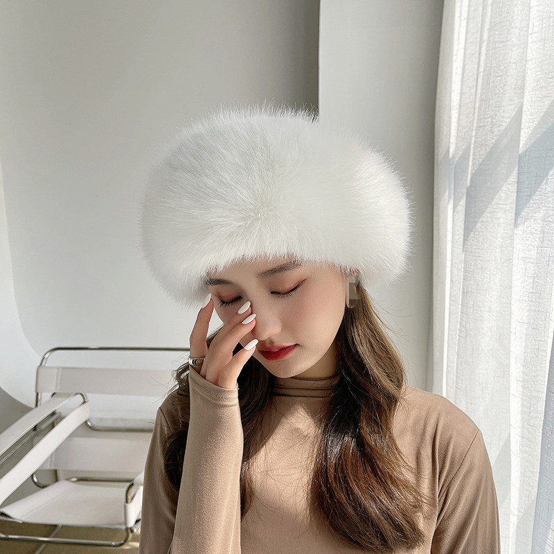 Warm and Stylish Outdoor Beret Cap - High Quality Faux Fur display picture 2