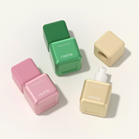 Flacon cosmétique carré en verre mat de 30 ml, anti-fuite, avec pompe – Vente en gros