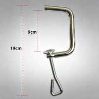 Pince de table industrielle pour machine à pâtes, en acier inoxydable, réglable, ouverture 9 cm, support de montage robuste pour établi, OEM ODM