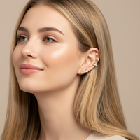 Pendientes de acero inoxidable Maina para piercing de cartílago, con circonita cúbica, diseño de corazón y mariposa, tipo barbell, para labio, con rosca interna y parte trasera plana