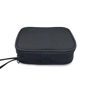 Bolsa para medidor de glucosa en sangre, estuche de almacenamiento de tela negra para dispositivos médicos y dispositivos de punción - Product Image 3