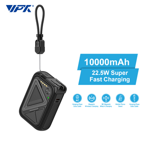 Power Bank Wireless 4 in 1 Super UPS 20000mAh con Cavi Integrati e Adattatore da Parete <span class=keywords><strong>US</strong></span> EU UK, Ricarica Rapida PD 20W - Product Image 6