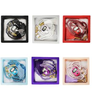 Новый религиозный жемчуг тревожные бусины цифровой палец счетчик значок измерительная коробка для молитвенных четок тасбих иский свадебный подарок Ид - Product Image 3