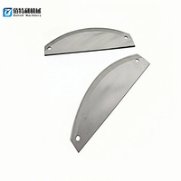 Cuchilla de Acero Inoxidable para Picar Alimentos, Dureza 58-60 HRC, Alta Resistencia al Desgaste, Cortador de Carne y Verduras Congeladas, Cuchilla de Forma Especial para Carne