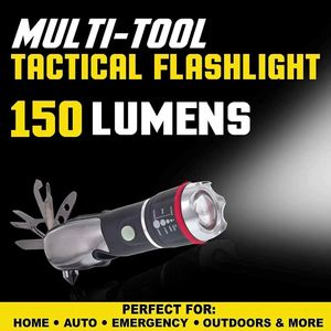 Linterna LED Multiherramienta 10 en 1, Herramienta de Escape para Auto con Cuchillo - Product Image 3