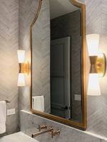 Lampe murale LED rétro américaine, lumière chaude 3000K, construction en métal et verre, pour restaurants, couloirs, lampe murale de luxe