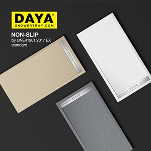 Plateau de <span class=keywords><strong>douche</strong></span> en pierre artificielle de conception <span class=keywords><strong>italienne</strong></span> Plato De Decha, salle de bain d'hôtel, salle de <span class=keywords><strong>douche</strong></span>, plateau de <span class=keywords><strong>douche</strong></span> en résine composite - Product Image 5