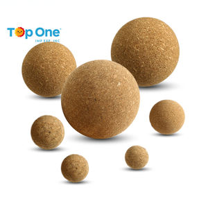 TopOne Massage écologique avec logo personnalisé Relaxation Soulagement de la douleur Étirement Yoga Boule de liège - Product Image 1