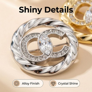 Breloques DIY de luxe à dos plat pour coques de téléphone, vêtements, chaussures, accessoires de décoration, breloques métalliques tendance - Product Image 3