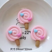 Cabochon en résine en forme de cœur, couleur unie, dos plat, design simple, pour la décoration de chaussures et de téléphones