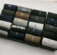 Coffret Cadeau de Noël Chaussettes Habillées Homme Tendance Chaussettes en Coton Chaudes Hiver