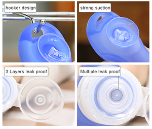 Bouteille de voyage en silicone étanche pour cosmétiques / Petits contenants de voyage / Tube de voyage en silicone pour shampoing, lotion, savon - Product Image 5