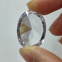 Zircone cubique synthétique de forme ovale blanche 3A, pierres précieuses en vrac pour la fabrication de bijoux