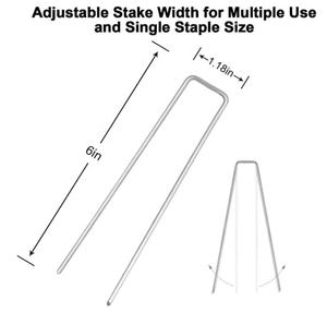 גן נוף הימור/קוצים/סיכות/יתדות קרקע נייל מגולוון סיכות טפש עיגון מחסום עשב נוף אנטי-חלודה 6 ''כבד - Product Image 3