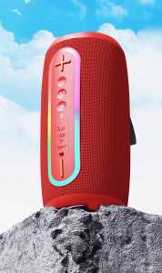 Portable RGB for <strong>Wireless</strong> BT Speaker RGB Lights USB AUX TF <strong>Card</strong> for Outdoor Parties Battery Powered Metal WiFi <strong>Connectivity</strong> - Product Image 6