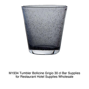 Verre à bulles gris 30 cl H 10,5 cm Ø 9 cm M1934 - Product Image 2