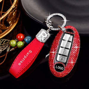 Coque de protection pour clé de voiture Bling pour <span class=keywords><strong>Nissan</strong></span> Cube <span class=keywords><strong>Juke</strong></span> Versa Note x-trail Qashaqai Sunny <span class=keywords><strong>Juke</strong></span> Altima TIIDA Murano <span class=keywords><strong>porte</strong></span>-clés suspendu - Product Image 3