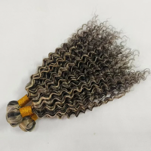 Extensioni di capelli vergini brasiliani Remy Yaki Kinky Straight color grigio argento, con riflessi grigio chiaro, invisibili HD - Product Image 2