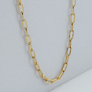 Wholesale Fashion <b>Long</b> Oval Link Chain <b>Necklace</b> - Stainless Steel Thin <b>Necklace</b> Chain for Women - Product Image 4