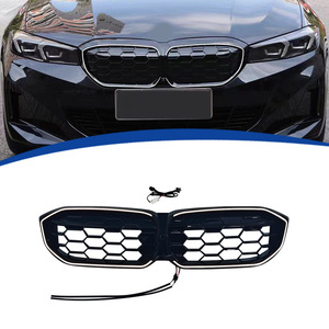 Calandre LED lumineuse BMW G20, maille hexagonale, pare-chocs avant, édition Météore Série 3 2023-2025, matériau ABS - Product Image 3