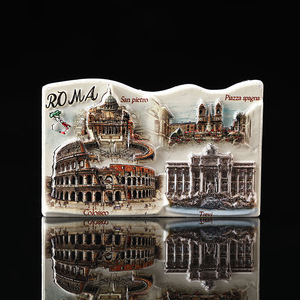 Aimant <span class=keywords><strong>de</strong></span> réfrigérateur 3D en résine personnalisé OEM/ODM, thème <span class=keywords><strong>Rome</strong></span> Italie, pour cadeaux <span class=keywords><strong>de</strong></span> voyage et décoration intérieure - Product Image 3