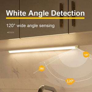 Tam giác hình dạng USB có thể sạc lại từ Led cảm biến chuyển động dưới ánh sáng nội các - Product Image 4